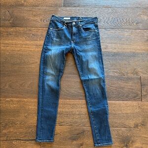 Ag Adriano Goldschmied Women’s Skinny Jeans - Dark Blue Wash